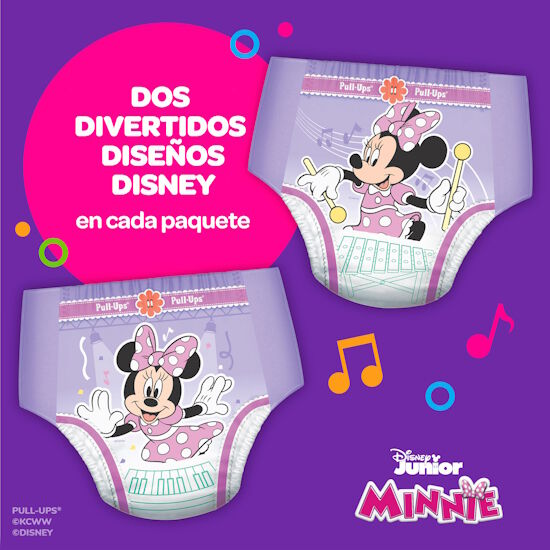 Pantaloncitos de Entrenamiento para Niñas Huggies Pull Ups Tallas 3/4, 20uds